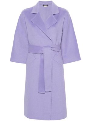 LIU JO belted midi coat - Purple