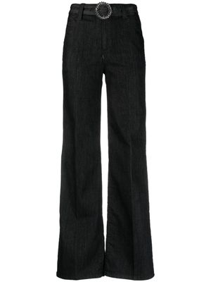 LIU JO belted wide-leg jeans - Black