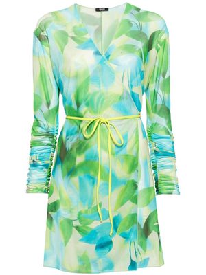 LIU JO botanical-print wrap dress - Green