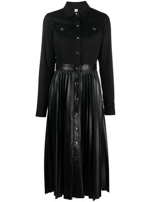 LIU JO button-fasten midi dress - Black