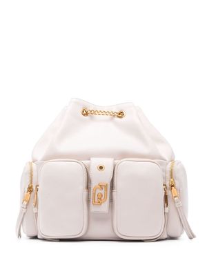 LIU JO chain-detail faux-leather backpack - Pink