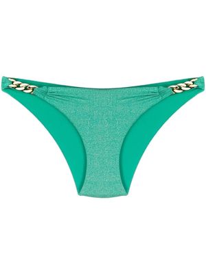 LIU JO chain-link detail bikini bottoms - Green