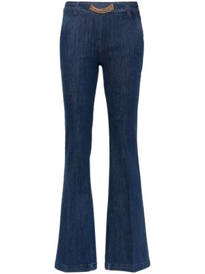 LIU JO chain-link flared jeans - Blue