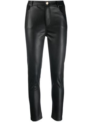 LIU JO coated skinny trousers - Black