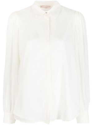 LIU JO concealed front-fastening shirt - White