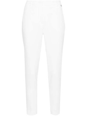 LIU JO crepe cigarette trousers - White