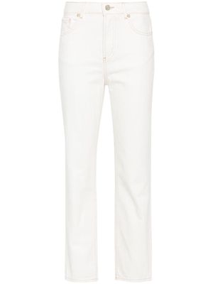 LIU JO cropped straight-leg jeans - White