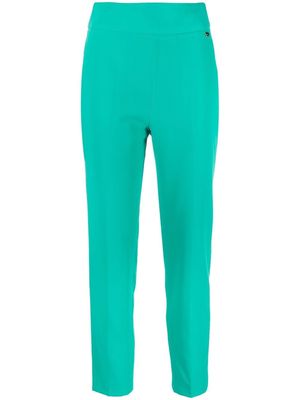 LIU JO cropped tailored trousers - Green
