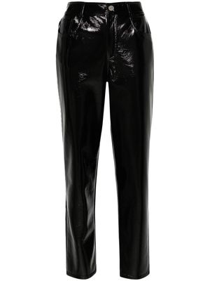 LIU JO cropped tapered trousers - Black