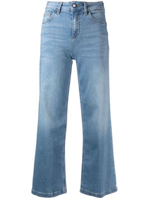 LIU JO cropped wide-leg jeans - Blue