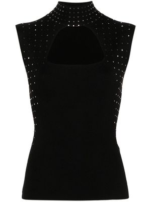LIU JO crystal-embellished cutout top - Black