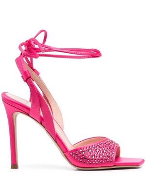 LIU JO crystal-embellished sandals - Pink