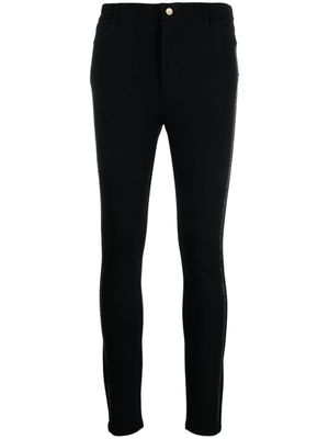 LIU JO crystal-embellished skinny trousers - Black