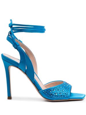 LIU JO crystal-embellished stiletto sandals - Blue