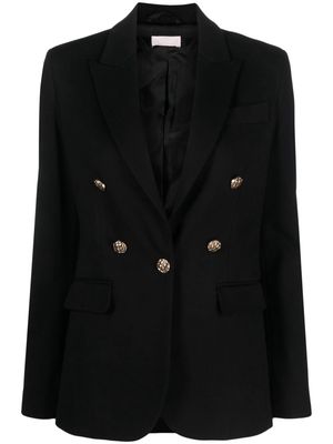 LIU JO decorative-button single-breasted blazer - Black