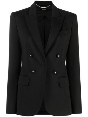 LIU JO double-breasted peak-lapel blazer - Black
