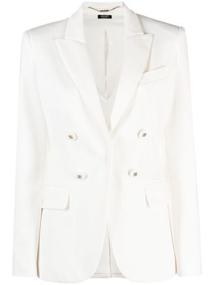 LIU JO double-breasted peak-lapel blazer - White