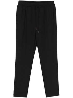 LIU JO drawstring-waist tapered-leg trousers - Black