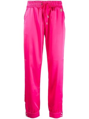 LIU JO drawstring waist track pants - Pink