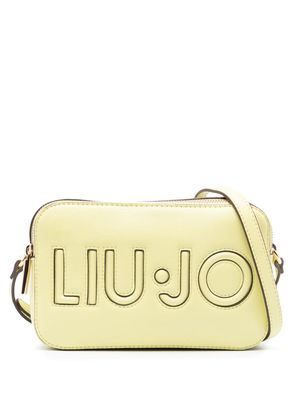 LIU JO embossed-logo cross body bag - Yellow