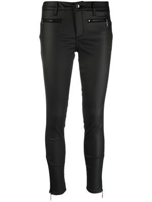 LIU JO faux-leather skinny trousers - Black