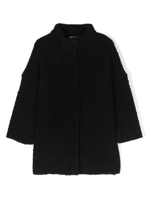 LIU JO faux-shearling coat - Black