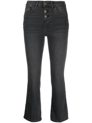 LIU JO flared cropped jeans - Black