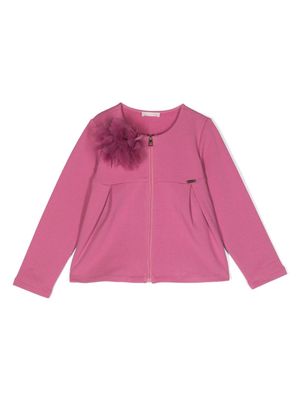 LIU JO floral-appliqué jacket - Pink
