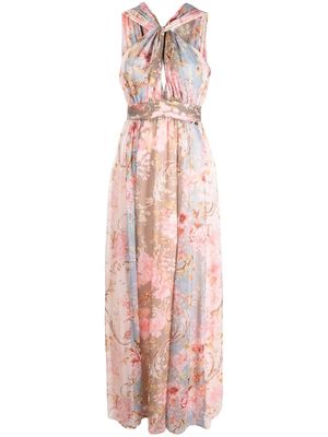 LIU JO floral-print halterneck dress - Pink