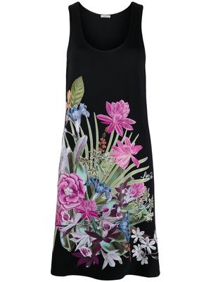 LIU JO floral-print mini dress - Black