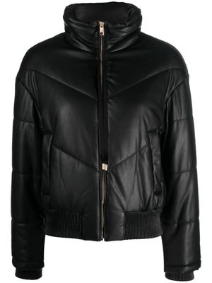 LIU JO funnel-neck puffer jacket - Black