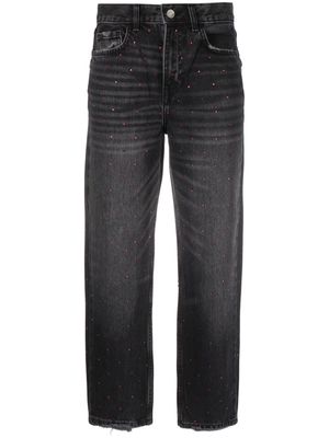 LIU JO high-rise cropped jeans - Black