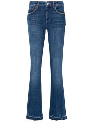 LIU JO high-rise straight trousers - Blue