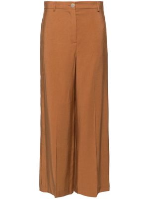 LIU JO high-waist cropped trousers - Brown