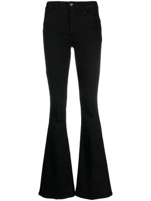 LIU JO high-waist flared jeans - Black