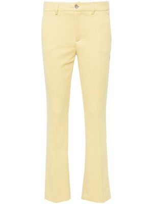 LIU JO high-waist flared trousers - Yellow