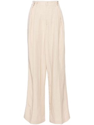 LIU JO high-waist palazzo trousers - Neutrals