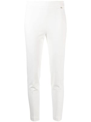 LIU JO high-waisted cropped trousers - White