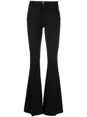 LIU JO high-waisted flared trousers - Black