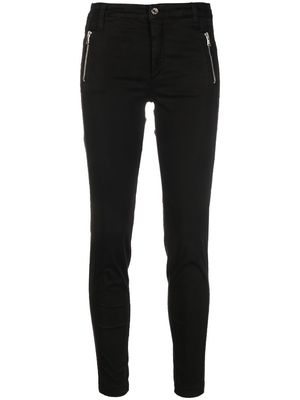 LIU JO high-waisted slim-fit trousers - Black