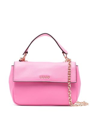 LIU JO Jorah logo-lettering tote bag - Pink