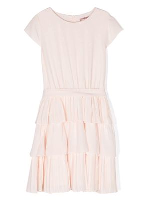 Liu Jo Kids tiered pleated dress - Pink