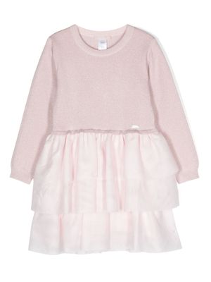 LIU JO layered tulle-skirt dress - Pink