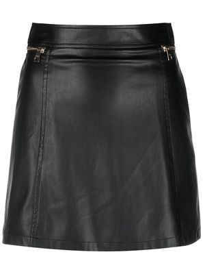 LIU JO leather-look mini skirt - Black