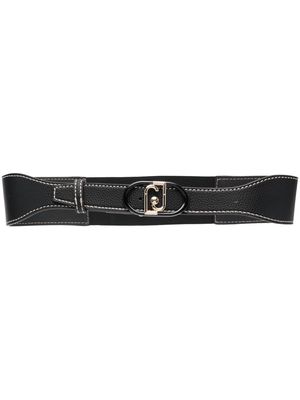 LIU JO logo-buckle fastening belt - Black