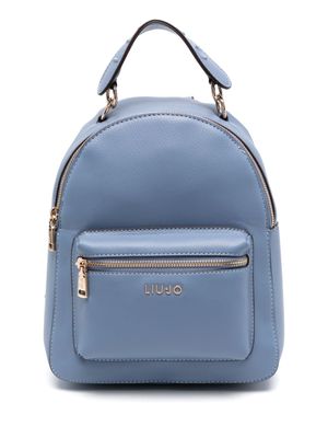 LIU JO logo-lettering backpack - Blue