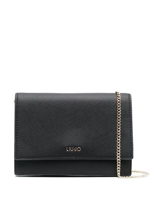LIU JO logo-lettering shoulder bag - Black
