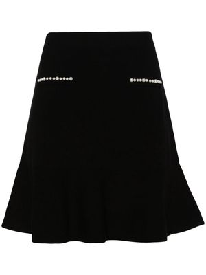 LIU JO logo-plaque knitted skirt - Black