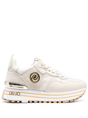 LIU JO logo-plaque low-top sneakers - Neutrals