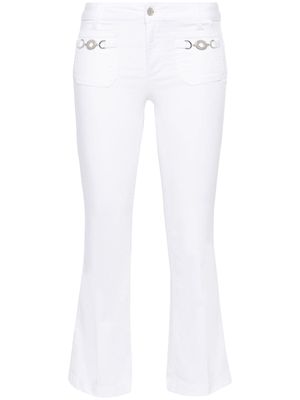 LIU JO logo-plaque skinny jeans - White